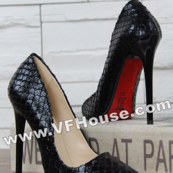 Елегантни обувки 16-RZ2502 01 Black/Croc 12см