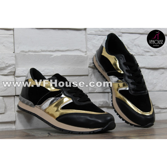 Обувки 16-MV1903 07 Black/Gold