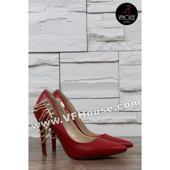 Елегантни обувки 16-SN1903 02 Red