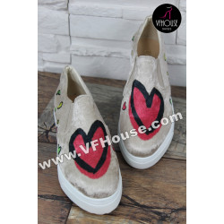 Обувки 16-HKC2803 02 Beige